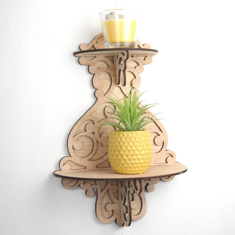 Detailed shelf unit
