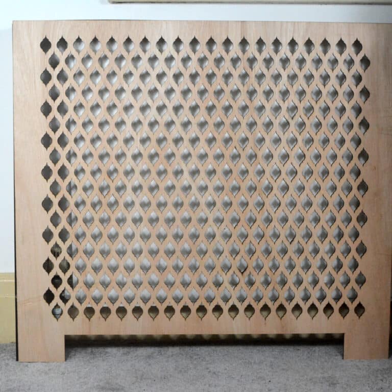 Bespoke Radiator cover, Laser cut at Tawny Barn